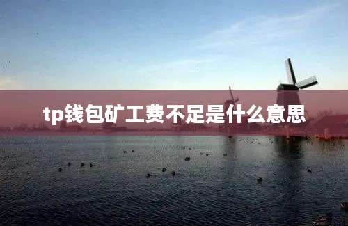 tp钱包矿工费不足是什么意思