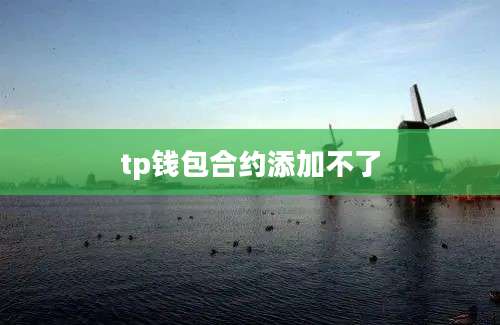 tp钱包合约添加不了
