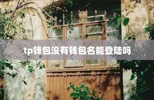 tp钱包没有钱包名能登陆吗