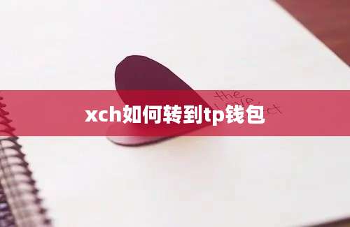 xch如何转到tp钱包