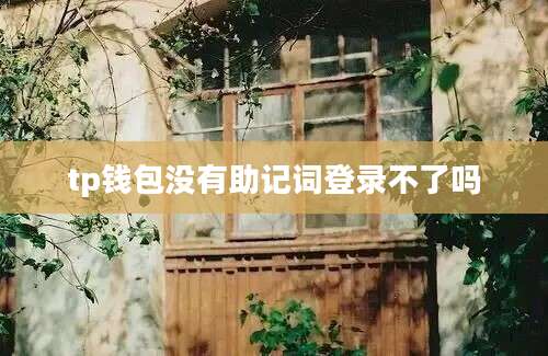tp钱包没有助记词登录不了吗