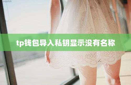 tp钱包导入私钥显示没有名称