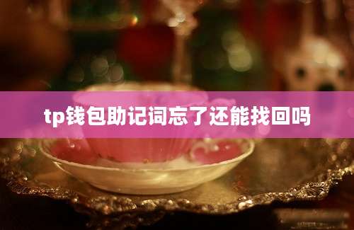 tp钱包助记词忘了还能找回吗
