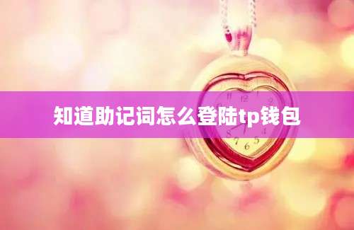知道助记词怎么登陆tp钱包