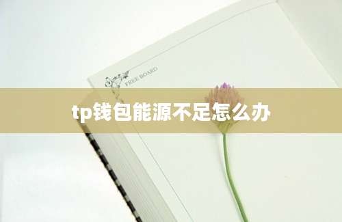 tp钱包能源不足怎么办