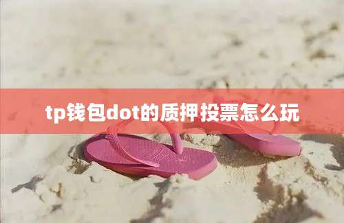 tp钱包dot的质押投票怎么玩