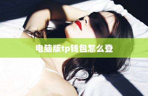 电脑版tp钱包怎么登