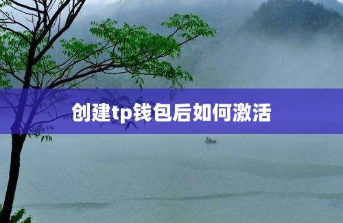 创建tp钱包后如何激活